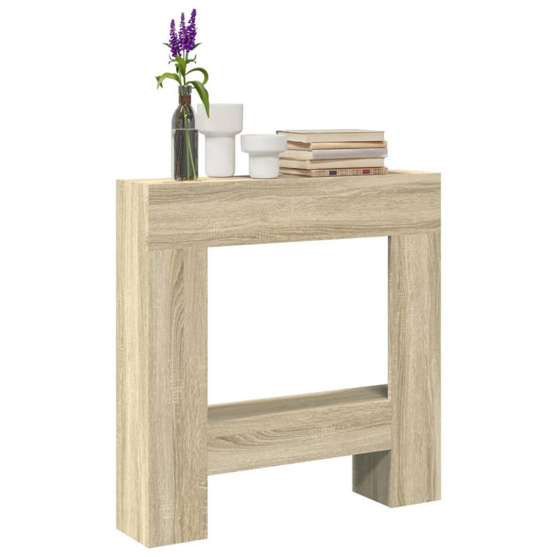 Fireplace Surround 81X18x82 Cm Engineered Wood, Sonoma Oak