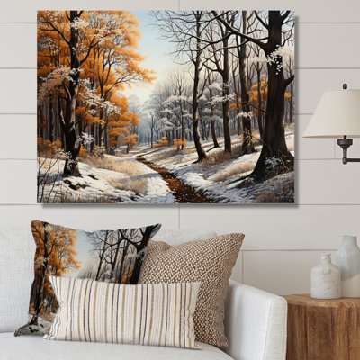 Auvent monochrome d'hiver Benoni Forest - reproduction