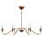  Abeline 8-Light Chandelier in Warm Brass