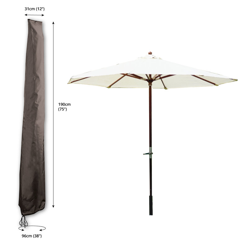 Outdoor Patio Umbrella Cover, Black