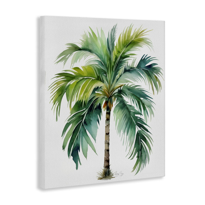 Lagoon Majesty Palm, toile par Shelly Craig, H 30 po x l 24 po
