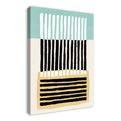 Rayures noires abstraites - Peinture