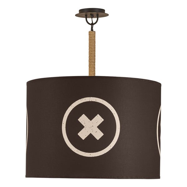 Aidan Gray Obsidian 2 - Light Dimmable Drum Chandelier 