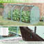 Protecteur de culture de jardin 9 pi x 4 pi - Tente de plante avec 3 entrées à fermeture à glissière, boîte de rangement, 6 piquets de sol, compartiment de cage, chevilles, pochette de protection
