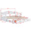 Lit de jour extensible avec deux tiroirs de rangement Charnisha-609721161