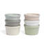 over&back Stoneware Multicolored Ramekin Set - Six Mini Dishes Perfect For Sides, Dips, Creme Brulee, Desserts, And More - Easy-to-stack All-occasion Place Settings - 4" X 4" X 2.25" - Semi-matte