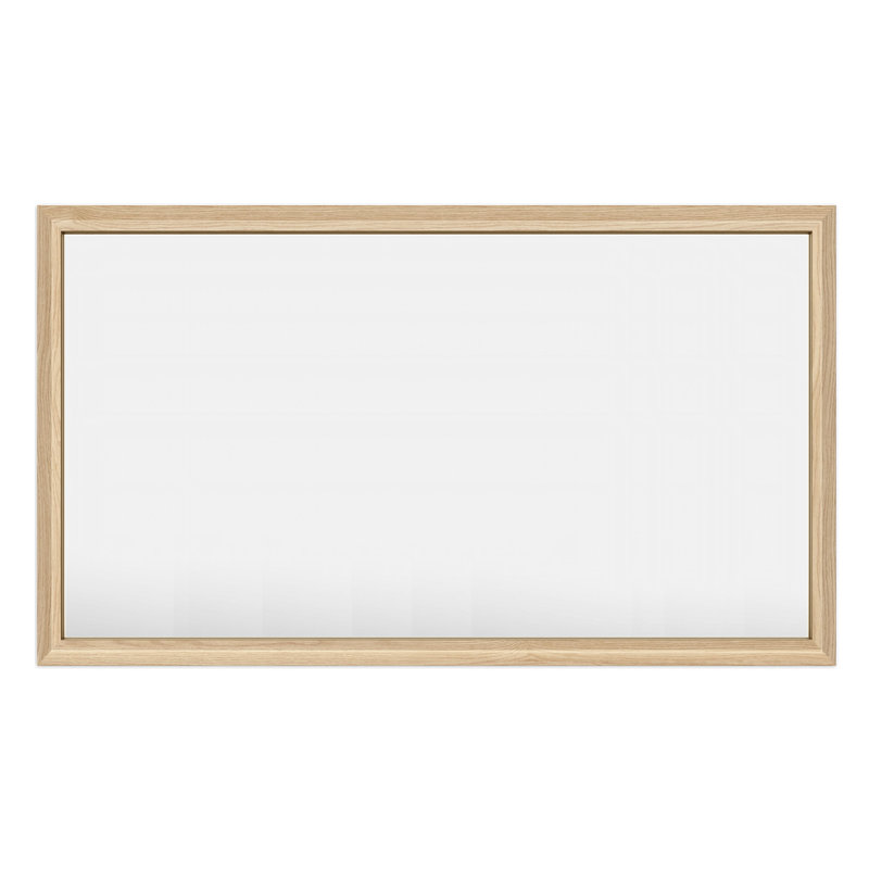 Miroir mural Amara, 55 po x 32 po, Bois jaune clair