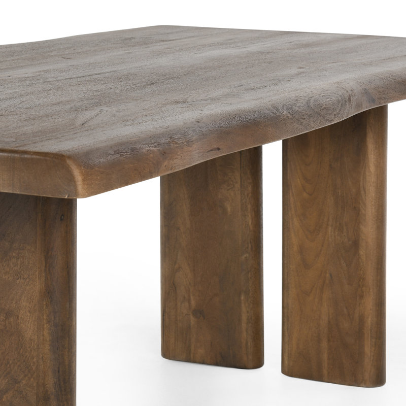 Adina Large Brown Solid Acacia Wood Dining Table
