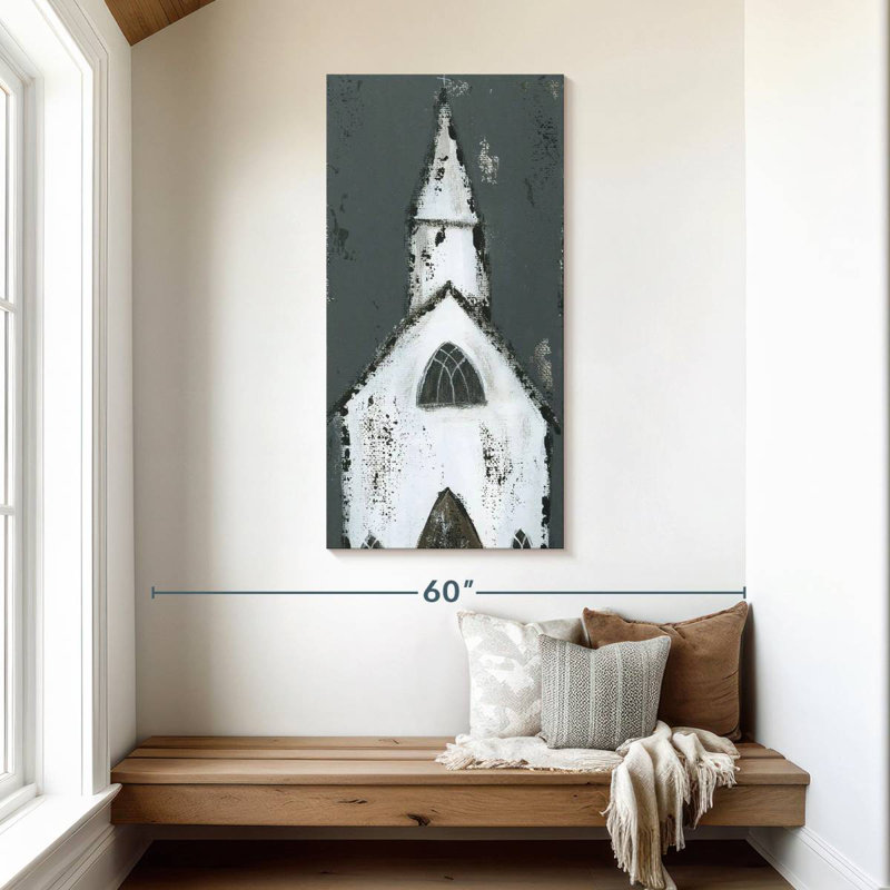 Grande chapelle blanche, H 48 po x l 24 po