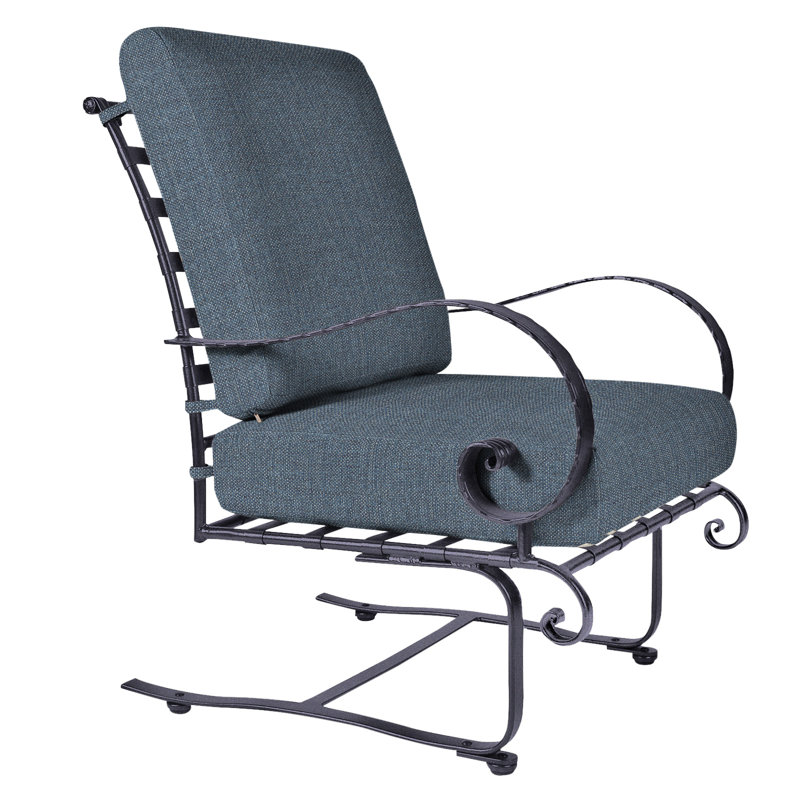 Classico Outdoor Lounge Chair, Graphite, Alcazar Redwood