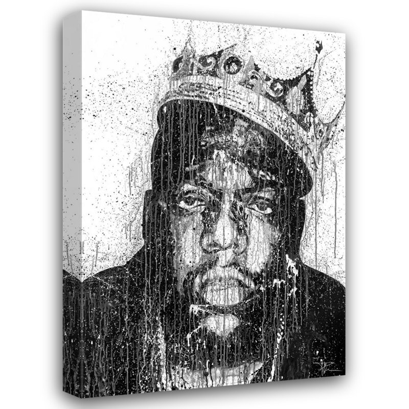 «Biggie» par Pratikacha Muir, reproduction d'art sur toile tendue, H 24 po x l 20 po x P 1,5 po