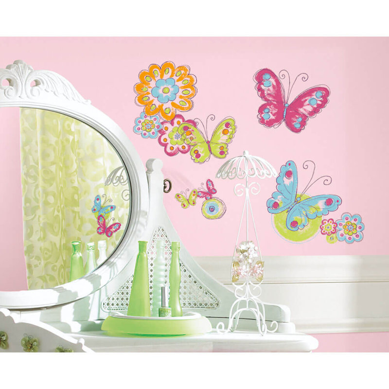 Insects Non-Wall Damaging Wall Decal