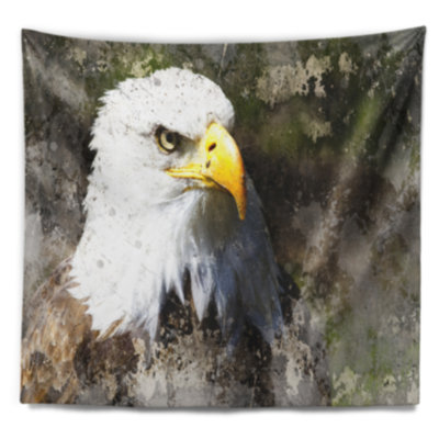 Tête d'aigle animal avec textures