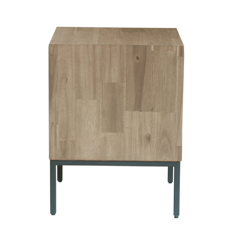 Varela 1-Drawer Nightstand with Storage, Drifted Sand
