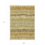 Tapis intérieur lavable rayé brun doré et gris 5 pi x 8 pi
