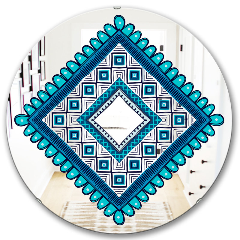 Miroir mural triangulaire, H 23,6 po x l 23,6 po