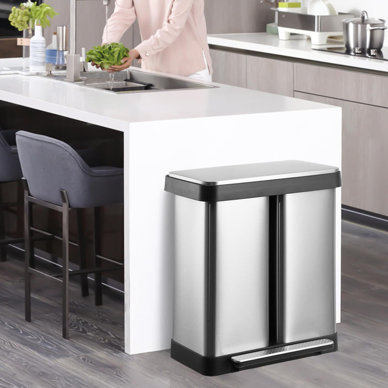 17.5 Gallon (30L+36L) Trash Can
