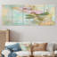 Orchidée rose collage de fleurs rétro bleu - art mural orchidée 5 pièces-252836567