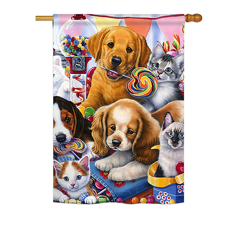 Double Sided Polyester Animal House Flag, 40" H x 28" W