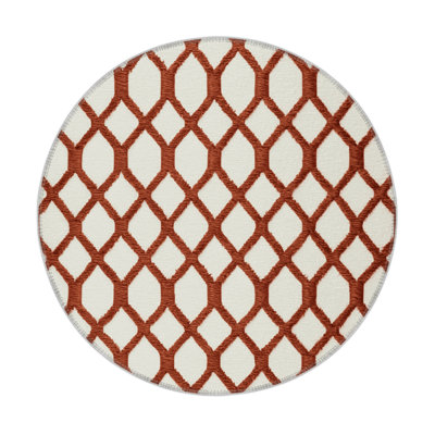 Trellis Beige Indoor and Outdoor Area Rug