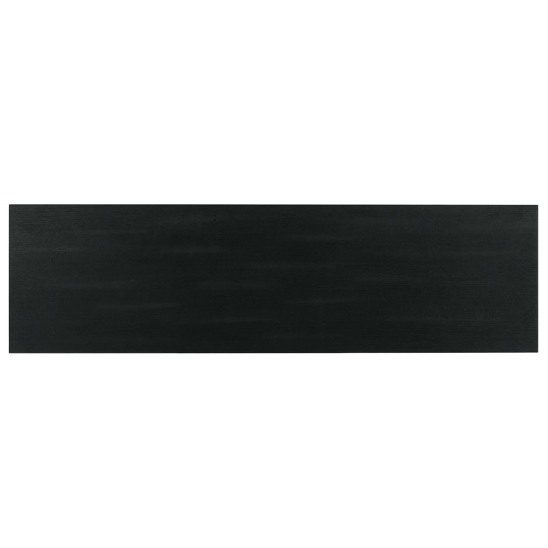 Patty 4 Door Wood Media Stand, Black