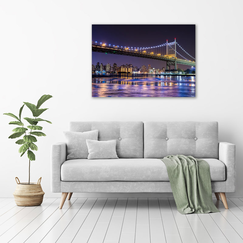 Bridge In New York - Wrapped Canvas Print