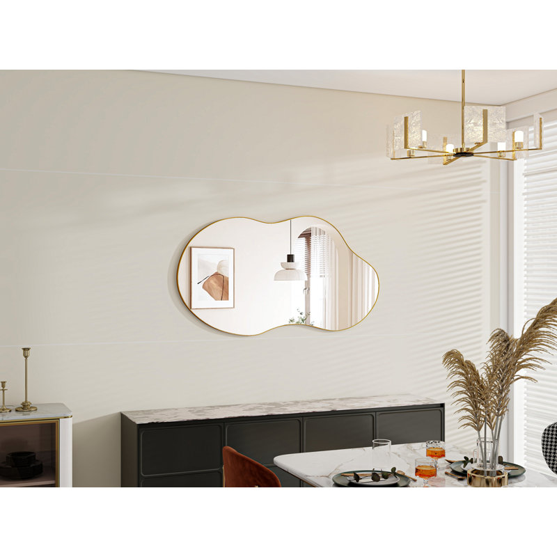50x92.5CM Wall Mirror Metal Asymmetrical Accent Mirror set of 2