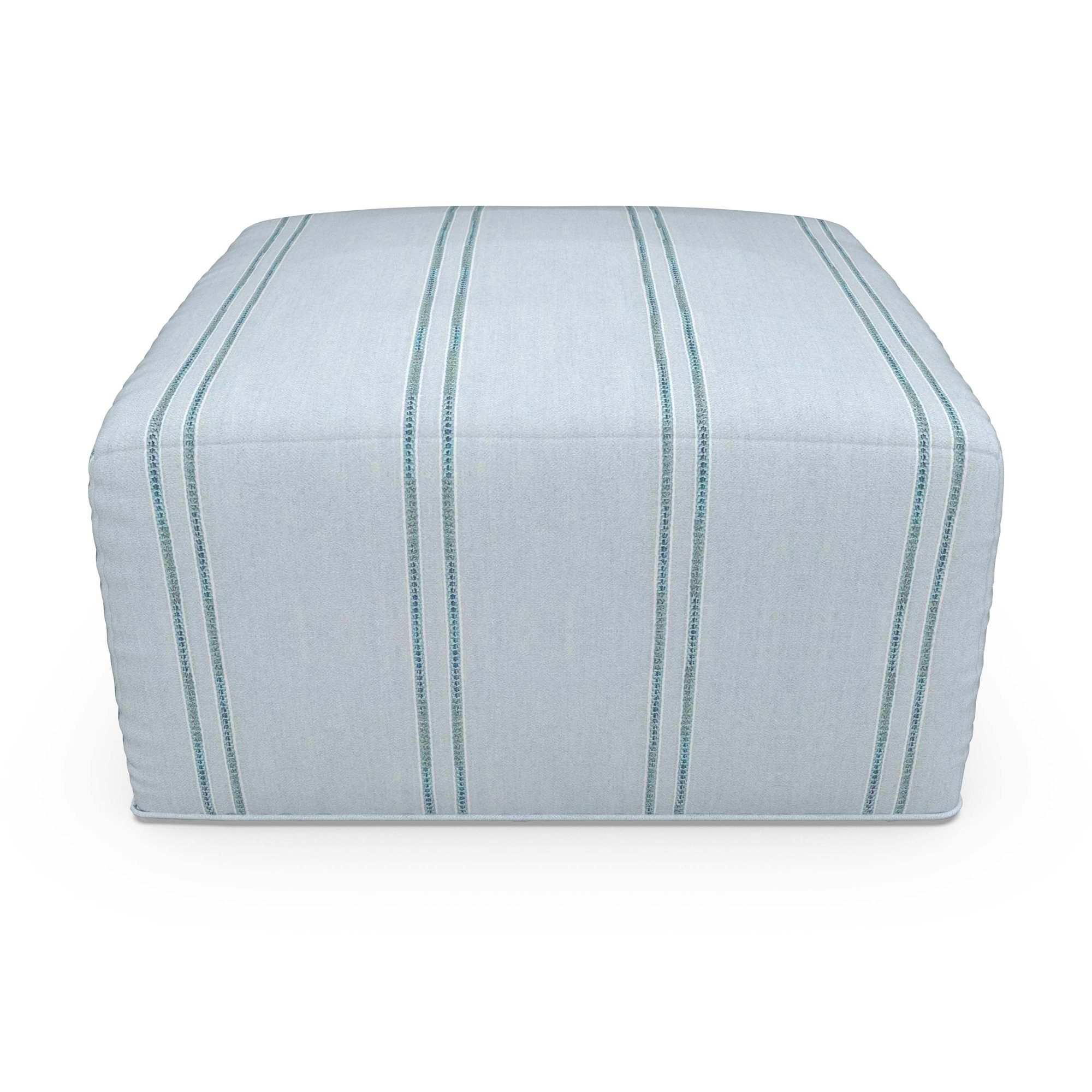 Eliana  Outdoor Ottoman, Wayward Sky