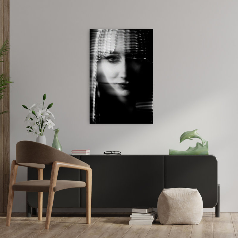 Art mural contemporain grand, H 36 po x l 24 po