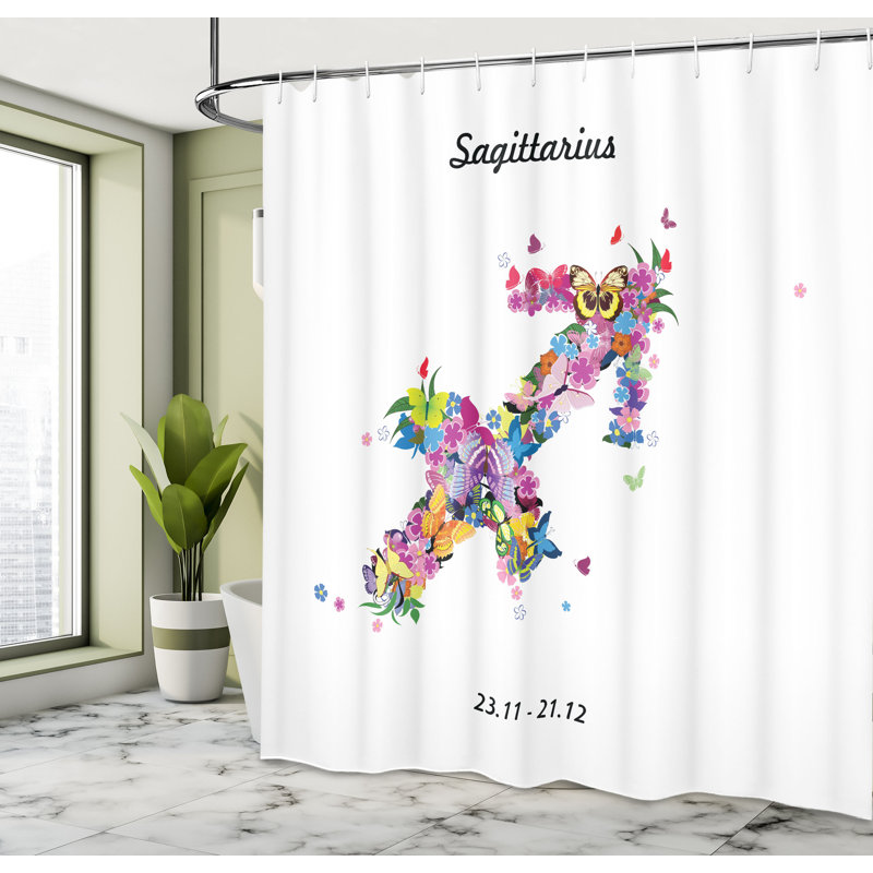 Dakota Fields Sagittarius Shower Curtain Arrow, 84''H x 69''W