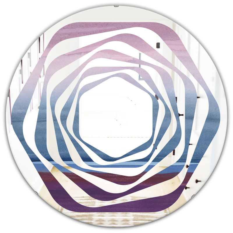 Miroir mural Whirl Rock III, 31,5 po x 31,5 po