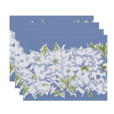 Polyester Floral Rectangle Placemat