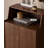 Modern Solid Oak Storage Shoe Cabinet