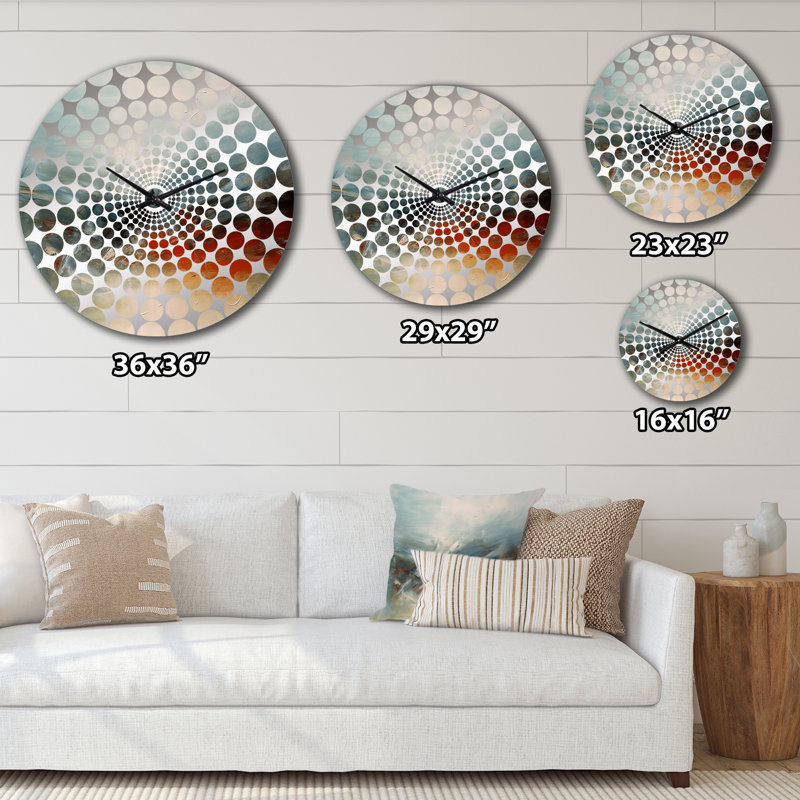 Maegann - Horloge murale peinture abstraite, Petit