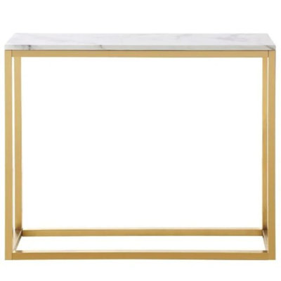 Ornelas Faux Marble Console Table