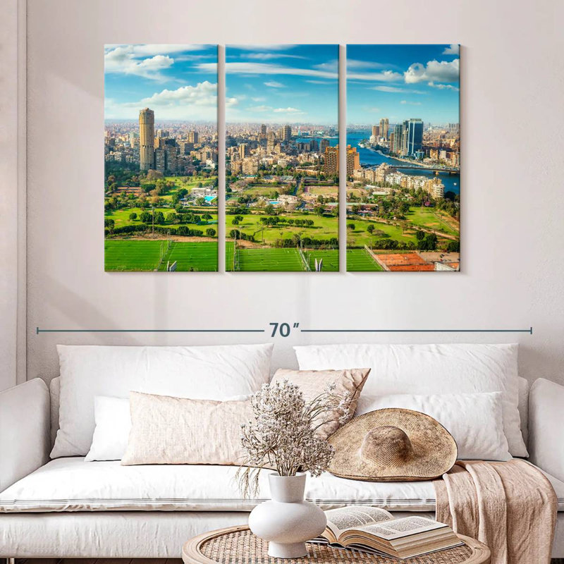 Sireci Cairo Egypt Landscape, 32" H x 50" W