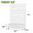 72" H x 47" W x 16" D Outdoor Metal Planter Box with Trellis Decor Raised Garden Bed with Lattice Panel and Wheels for Patio-27100860-27100849