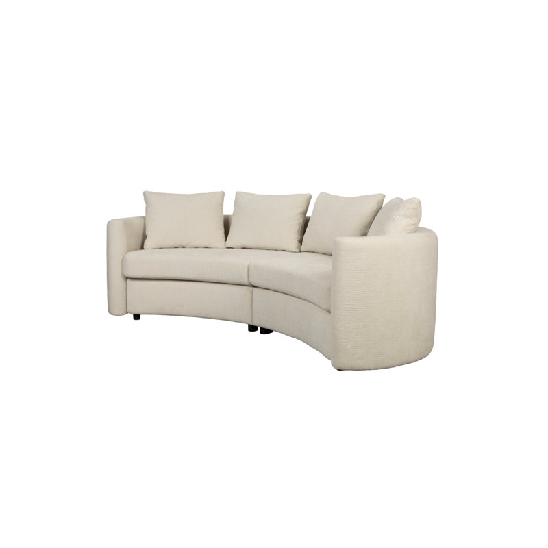 Fernon Upholstered 90'' Sofa, Off-White