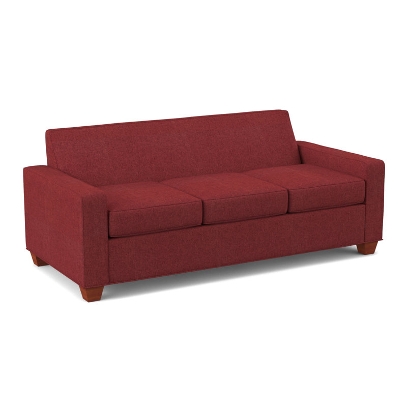 Avery 80" Square Arm Sofa with Reversible Cushions, BM Cherry, Dorset Cherry