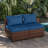 2-Person Outdoor Seating Group With Cushions-1841523411