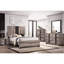 Contemporary Nightstand With Two Drawers In Rustic Brown For Bedroom Ambiance Finish Organization-398716300