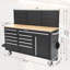 Armoire de rangement pour outils 61 pouces, coffre à outils et établi 61 pouces
