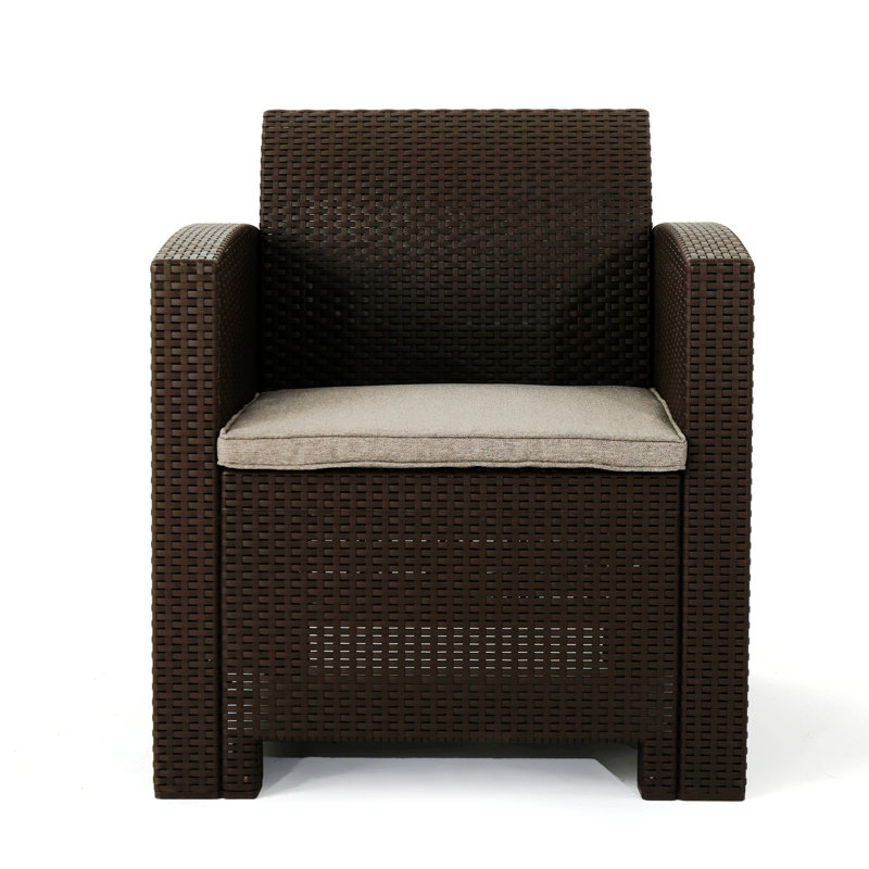 Fauteuils club avec coussins résistants à l'eau