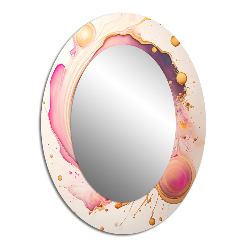 Miroir mural rose, 40 po x 30 po