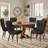 Modern Upholstered Dining Chair with Metal Frame-46129424