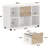 Large Mobile Lateral File Cabinet with 2 Drawers