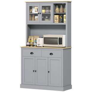 71" Tall Pantry Cabinet Freestanding Kitchen Cabinet