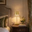 1-Light Gold Metal Table Lamp – 5W Wireless Dimmable Bedside Lamp for Bedroom