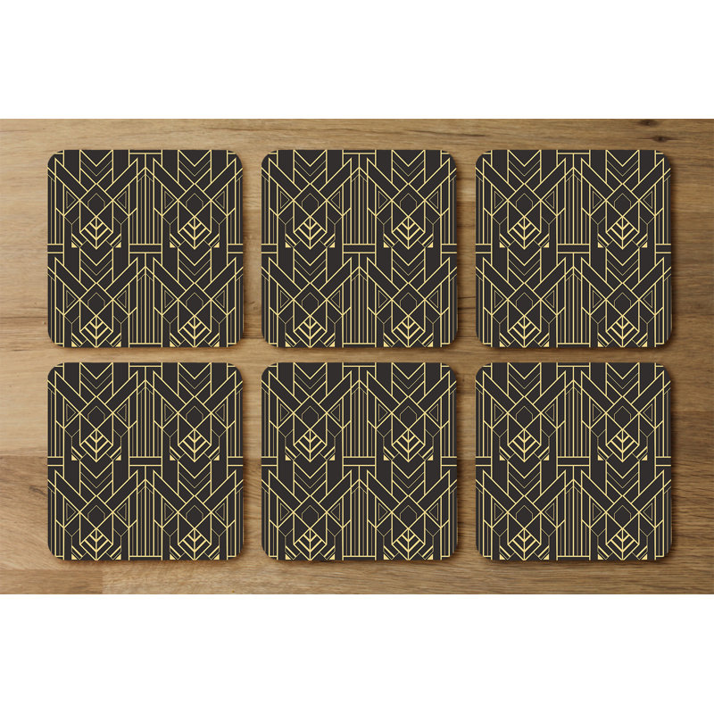 Square 6 Piece Coaster Set