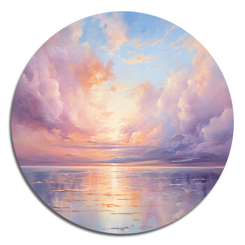 Clegg - Paysages, art rond en métal, H 23 po x l 23 po